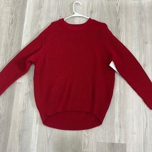 Red Athleta Sweater